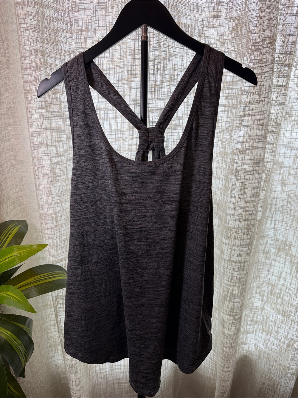 torrid Charcoal Gray Racerback Tank Top